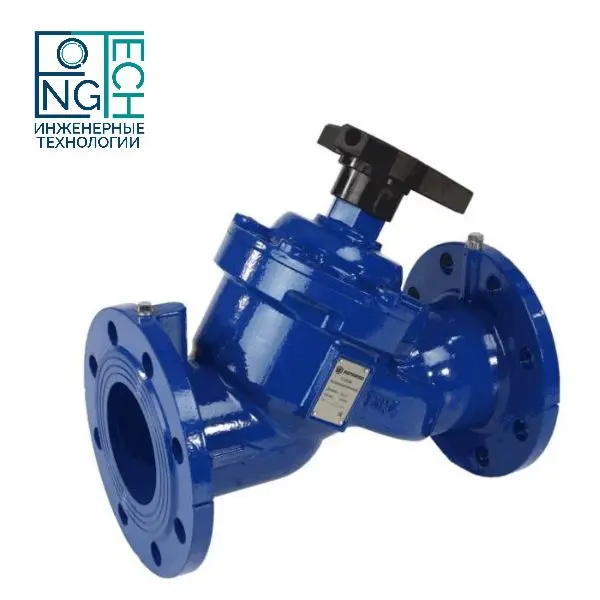 Клапан балансировочный ручной чугунный фланцевый с измерительными ниппелями Benarmo Ду32-250 Ру16 Клапан балансировочный ручной чугунный фланцевый с измерительными ниппелями Benarmo Ду32-250 Ру16