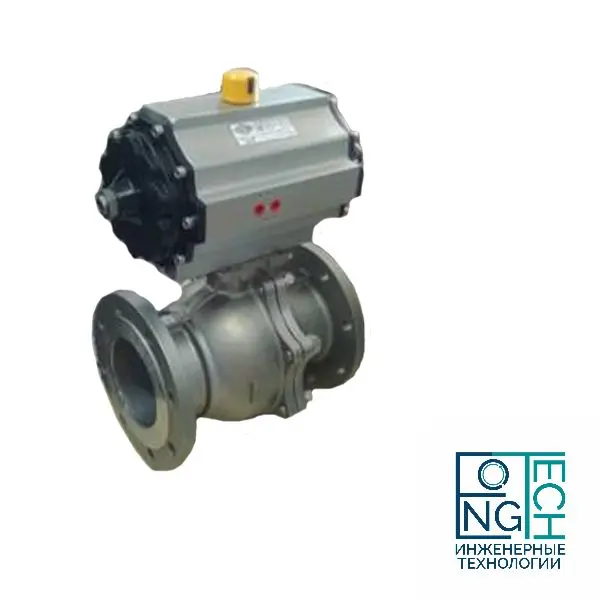 Шаровый кран нержавеющий с пневмоприводом одностороннего действия (с пружинным возвратом) ABRA BV41 KP/KPM Quifer KPM (-29°C...+80°C) Ду 15-200  Шаровый кран нержавеющий с пневмоприводом одностороннего действия (с пружинным возвратом) ABRA BV41 KP/KPM Quifer KPM (-29°C...+80°C) Ду 15-200