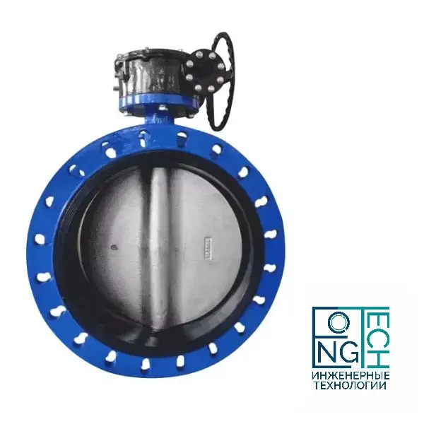 Затвор дисковый поворотный фланцевый чугунный с чугунным диском манжета EPDM с редуктором Benarmo Ду250-1000 Ру10/16 Затвор дисковый поворотный фланцевый чугунный с чугунным диском манжета EPDM с редуктором Benarmo Ду250-1000 Ру10/16
