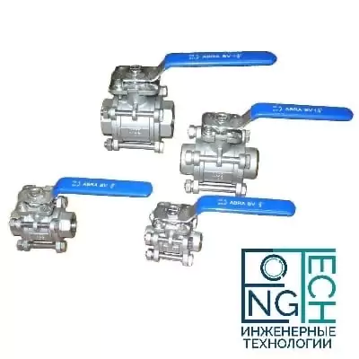 Шаровые краны полнопроходные нержавеющие из стали AISI316 (CF8M) ABRA-BV11 DN8-100 PN40 резьба/резьба c ISO верхним фланцем Шаровые краны полнопроходные нержавеющие из стали AISI316 (CF8M) ABRA-BV11 DN8-100 PN40 резьба/резьба c ISO верхним фланцем Пермь