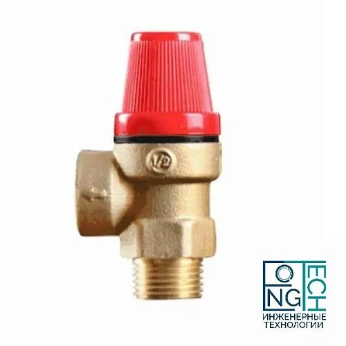 Клапан предохранительный угловой латунь Ду 15х15 Ру16 НР/ВР G1/2"хG1/2" Рср=6бар Benarmo Клапан предохранительный угловой латунь Ду 15х15 Ру16 НР/ВР G1/2"хG1/2" Рср=6бар Benarmo Пермь