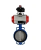 Затвор дисковый поворотный DN.ru WBV1413E-2W-Fb-H Ду300 Ру16, корпус - чугун GGG50, диск - чугун GGG40, уплотнение - EPDM, с пневмоприводом DN.ru PA-DA-140 двойного действия, пневмораспределителем 4М310-08 24В NAMUR, БКВ APL-410N EX Пермь
