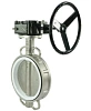 Затвор дисковый поворотный DN.ru WBV3232P-2W-Fb-H Ду40 Ру16 межфланцевый, корпус - нержавеющая сталь 316L, диск - нержавеющая сталь 316L, уплотнение - PTFE, с редуктором RDN RQN1-150Z-T24 Пермь