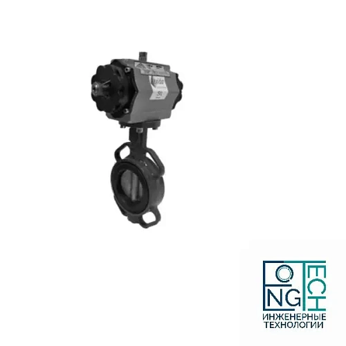 Затвор поворотный дисковый с пневмоприводом ABRA 863 двойного действия Quifer KP (-29°C...+80°C) Ду 32-300 Затвор поворотный дисковый с пневмоприводом ABRA 863 двойного действия Quifer KP (-29°C...+80°C) Ду 32-300 Пермь