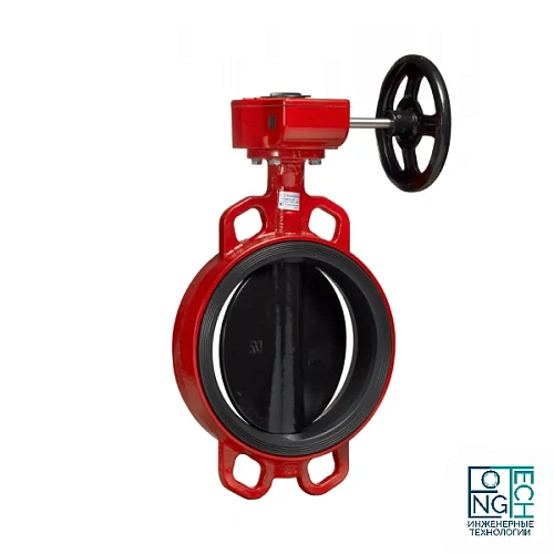 Затвор дисковый поворотный чугунный межфланцевый диск чугунный манжета EPDM с редуктором с концевыми выключателями FBV-RA для систем пожаротушения Benarmo Затвор дисковый поворотный чугунный межфланцевый диск чугунный манжета EPDM с редуктором с концевыми выключателями FBV-RA для систем пожаротушения Benarmo Пермь