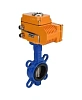 Затвор дисковый поворотный DN.ru WBV1432N-2W-Fb-H Ду50 Ру16, корпус - чугун GGG50, диск - нержавеющая сталь 316L, уплотнение - NBR, с электроприводом DN.ru QT-N-005EM-1-24VAC-У1 Пермь