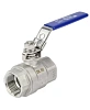 Кран шаровой DN.ru BV3232P(2pс)-FP-T-H Ду25 Ру63 полнопроходной двухходовой, нержавеющая сталь 316 CF8M, внутренняя резьба, уплотнение - PTFE, ручка-рычаг Пермь