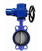 Затвор дисковый поворотный DN.ru WBV1132N-2W-Fb-H Ду200 Ру16, корпус - чугун GG25, диск - нержавеющая сталь 316L, уплотнение - NBR, с электроприводом DN.ru QT-EX-030M-O2-380VAC-У1 380В Пермь