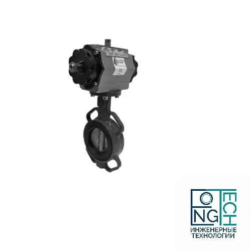 Затвор поворотный дисковый с пневмоприводом ABRA 826 двойного действия Quifer KP (-29°C...+80°C) Ду 32-300 Затвор поворотный дисковый с пневмоприводом ABRA 826 двойного действия Quifer KP (-29°C...+80°C) Ду 32-300 Пермь