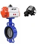 Затвор дисковый поворотный DN.ru WBV1413E-2W-Fb-H Ду250 Ру16, корпус - чугун GGG50, диск - чугун GGG40, уплотнение - EPDM, с пневмоприводом DN.ru PA-SA-210 и с электропневматическим поворотным позиционером DN.ru YT-1000RSN с обратной связью Пермь