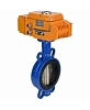 Затвор дисковый поворотный DN.ru WBV1413E-2W-Fb-H Ду50 Ру16, корпус - чугун GGG50, диск - чугун GGG40, уплотнение - EPDM, с электроприводом DN.ru QT-N-005EM-B1-220VAC-У1 DAR 220В (0-10В) Пермь