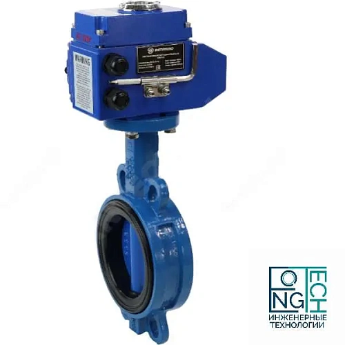 Затвор дисковый поворотный межфланцевый чугунный с чугунным диском манжета EPDM с электроприводом Q 380В Benarmo  Ду50-200 Ру16 Затвор дисковый поворотный межфланцевый чугунный с чугунным диском манжета EPDM с электроприводом Q 380В Benarmo  Ду50-200 Ру16 Пермь