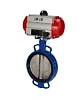 Затвор дисковый поворотный DN.ru WBV1413E-2W-Fb-H Ду200 Ру16, корпус - чугун GGG50, диск - чугун GGG40, уплотнение - EPDM, с пневмоприводом DN.ru PA-SA-160 и пневмораспределителем 4М310-08 24В NAMUR Пермь