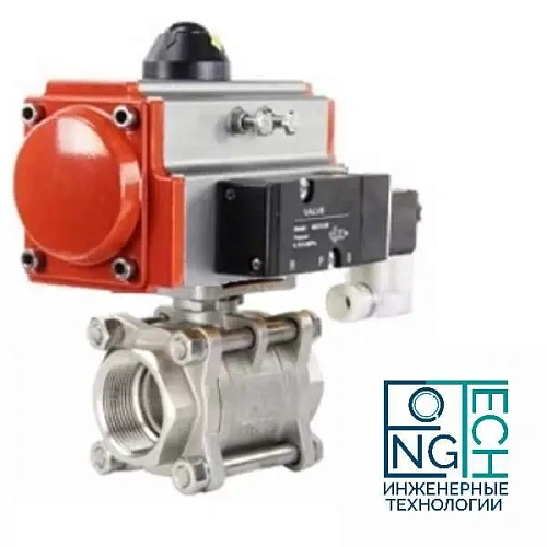 Шаровый кран нержавеющий с пневмоприводом одностороннего действия (с пружинным возвратом) ABRA BV61 ArTorq PA SR (-20°C...+80°C) Ду 15-100 Шаровый кран нержавеющий с пневмоприводом одностороннего действия (с пружинным возвратом) ABRA BV61 ArTorq PA SR (-20°C...+80°C) Ду 15-100 Пермь