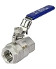Кран шаровой DN.ru BV3232P(2pс)-FP-T-H Ду15 Ру63 полнопроходной двухходовой, нержавеющая сталь 316 CF8M, внутренняя резьба, уплотнение - PTFE, ручка-рычаг Пермь