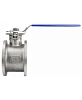 Кран шаровой DN.ru BV3232P-FP-Fb-ISO-H Ду100 Ру16, корпус - нержавеющая сталь 316, уплотнение - PTFE, полнопроходной, межфланцевый, с ISO-фланцем и рукояткой,  короткий корпус L=150мм, 17х17,  F07/F10 Пермь