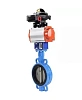 Затвор дисковый поворотный DN.ru WBV1432N-2W-Fb-H Ду125 Ру16, корпус - чугун GGG50, диск - нержавеющая сталь 316L, уплотнение - NBR, с пневмоприводом DN.ru PA-SA-140 с возвратными пружинами, с БКВ APL-510N-EX Пермь