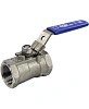 Кран шаровой DN.ru BV3232P-SP-T-H Ду20 Ру63 стандартнопроходной двухходовой, нержавеющая сталь SS316, внутренняя резьба, уплотнение - PTFE, ручка-рычаг Пермь
