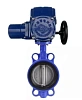 Затвор дисковый поворотный DN.ru WBV1432E-2W-Fb-H Ду65 Ру16, корпус - чугун GGG50, диск - нержавеющая сталь 316L, уплотнение - EPDM, с электроприводом DN.ru QT-EX-005M-O2-380VAC-У1 380В Пермь